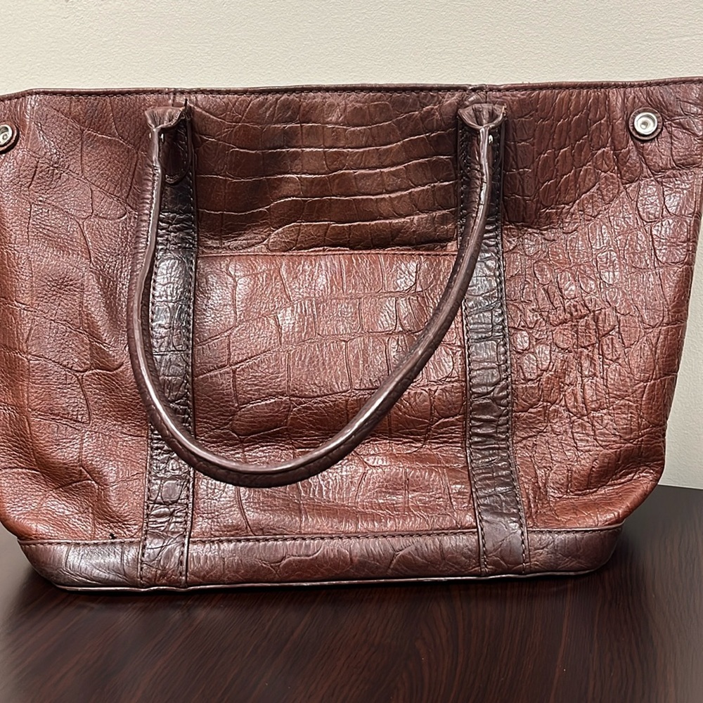 Margot leather tote Brown - Picture 3 of 11